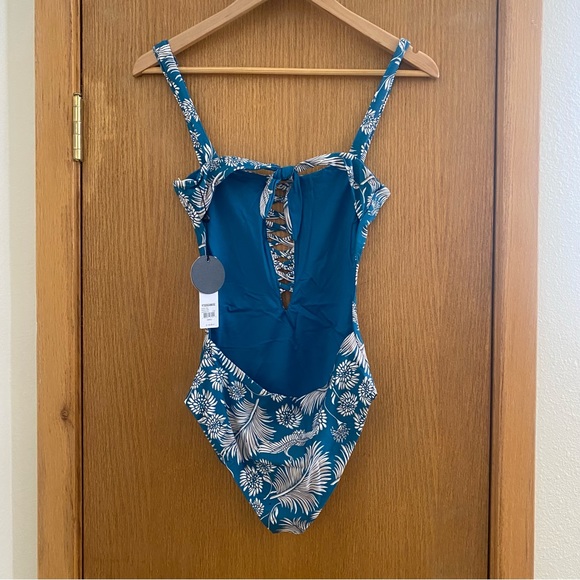 AMUSE SOCIETY • NEW! Cora One-Piece Swimsuit in Caribbean Blue - Size S - Picture 6 of 16